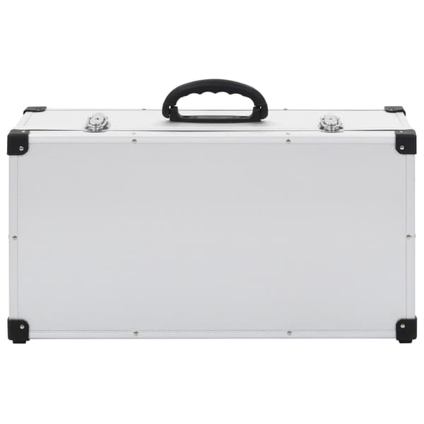 CD-väska för 80 cd-skivor aluminium ABS silver