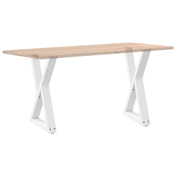 Matbordsben 2 st vita 60x(72-73,3) cm stål