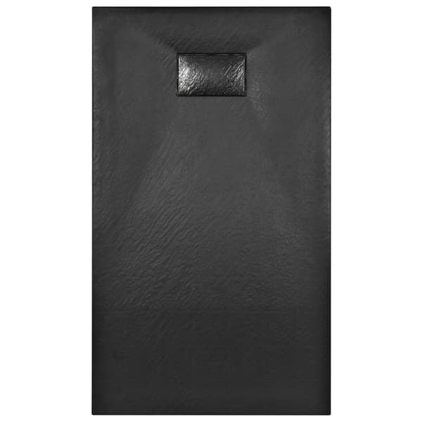 Duschkar SMC svart 120x70 cm