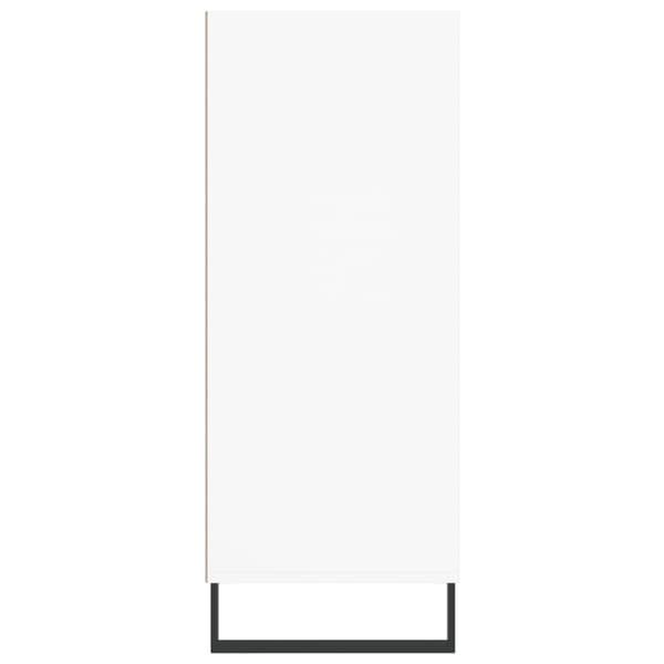 Högskåp vit 57x35x90 cm konstruerat trä