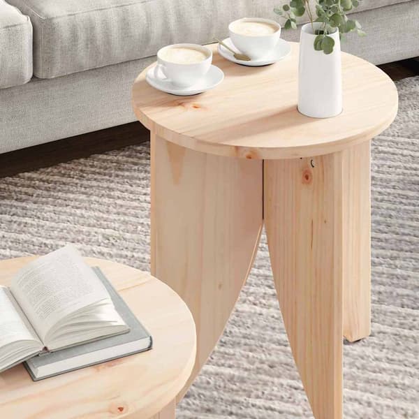 Kaffeebord 2 pcs Naturfärg