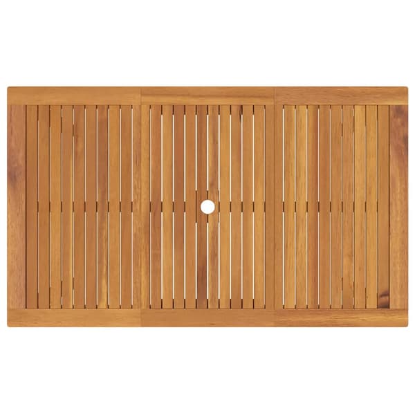 Trädgårdsmöbelset 5 pcs Grå Massivt Akaciaträ