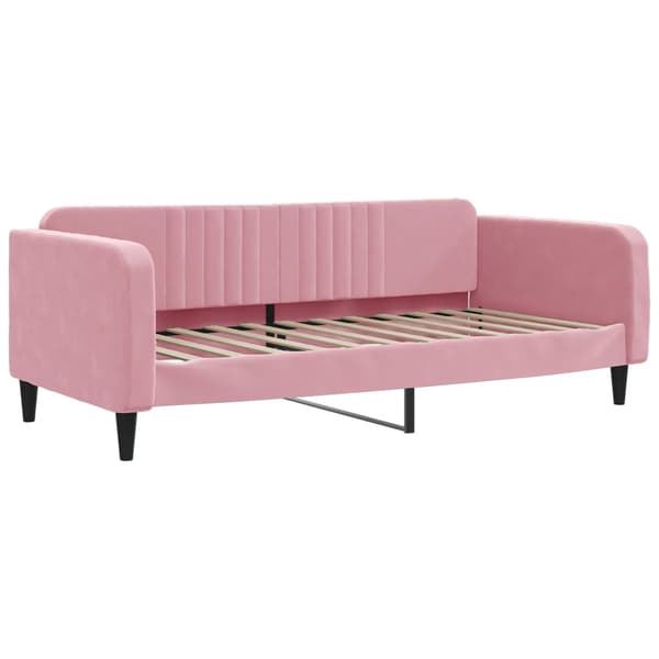 Dagbädd rosa 90x200 cm sammet