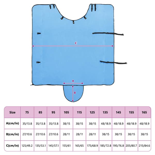 Hästdyna Full Aqua 135 cm Polyester Fleece