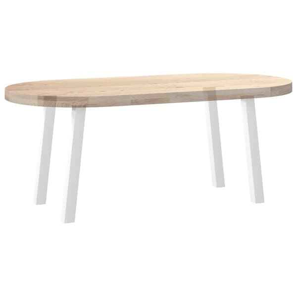 Soffbordsben 4 st vita 42 cm stål