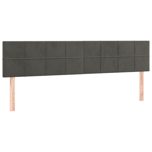 sängram utan madrass mörkgrå 120x190 cm sammet
