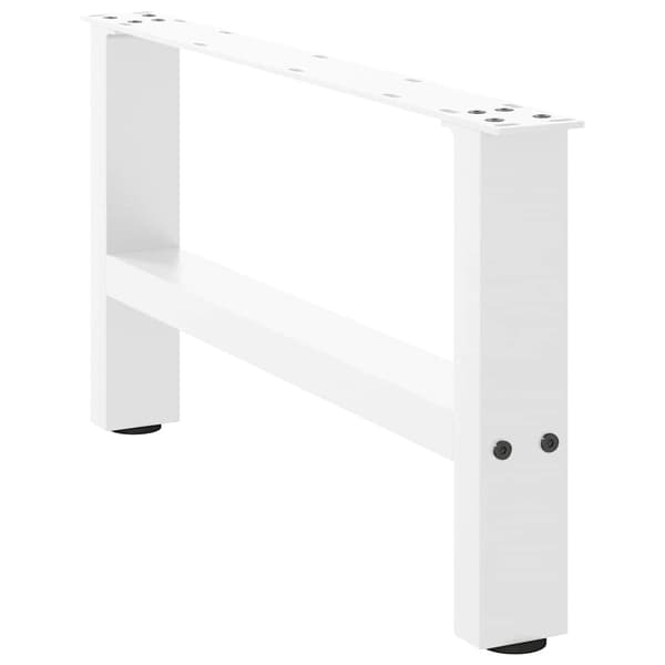 Soffbordsben vita 2 st 70x(30-31) cm stål