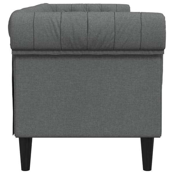 Soffa Mörkgrå 201,5 x 74,5 x 74,5 cm Polyester