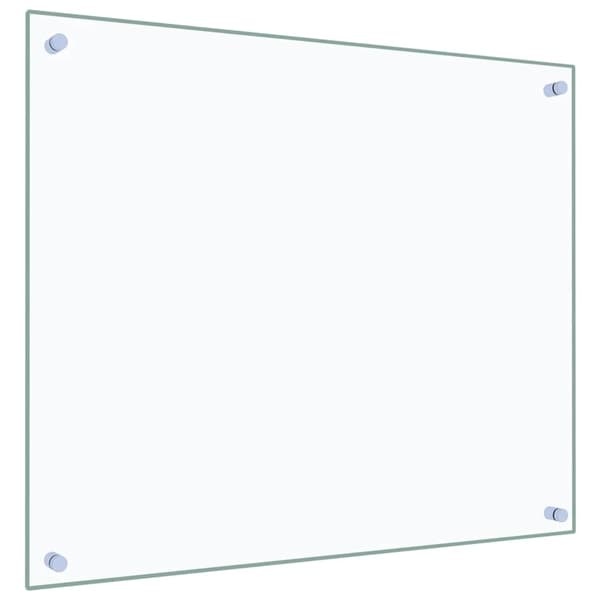 Stänkskydd 2 st transparent 70x60 cm härdat glas