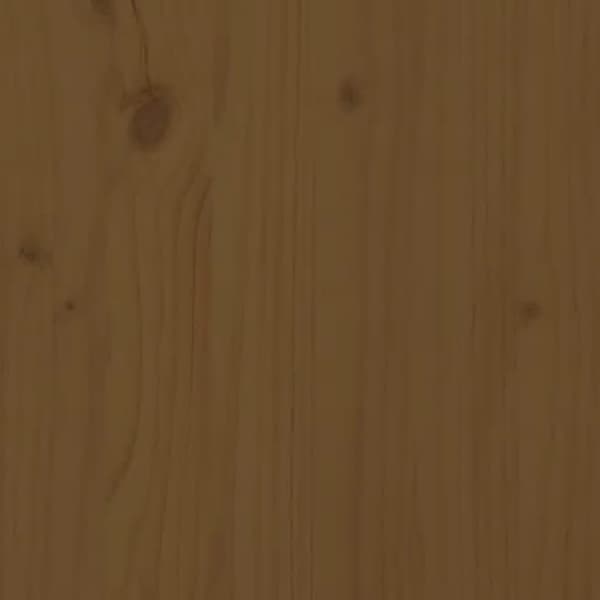 Sängram honungsbrun massivt trä 90x200 cm