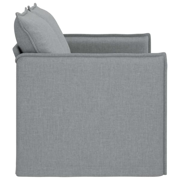 Soffa Ljusgrå 136 x 82 x 85 cm tyg