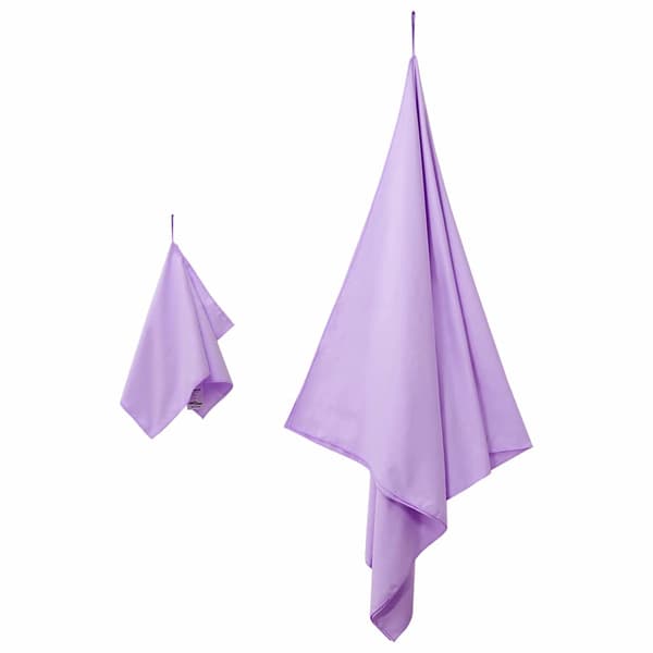 Sporthandduk Set 2 pcs Lila tyg