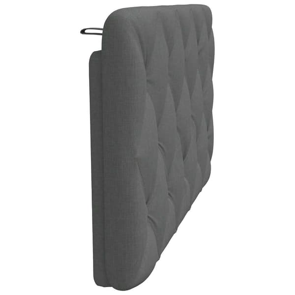Headboard Cushion Dark Grey 100 cm Fabric