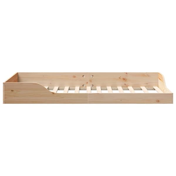 Sängram Brun 75 x 190 cm Massiv furu
