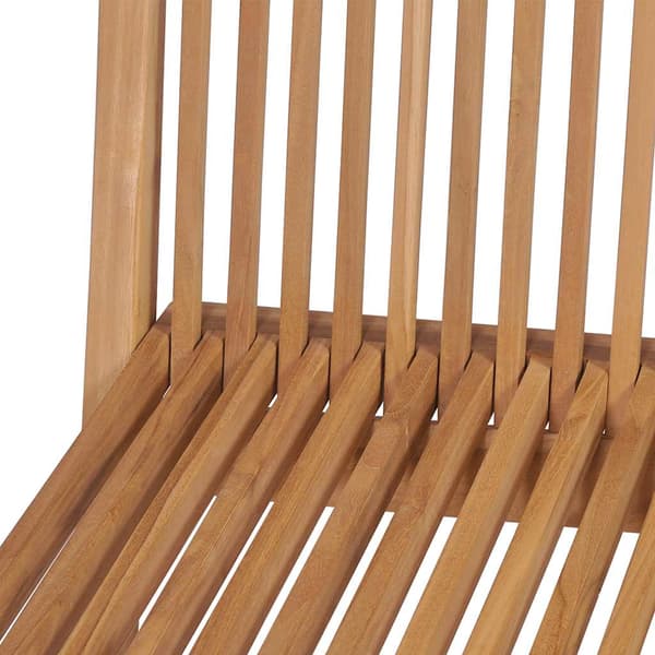 Hopfällbara trädgårdsstolar 4 st massiv teak