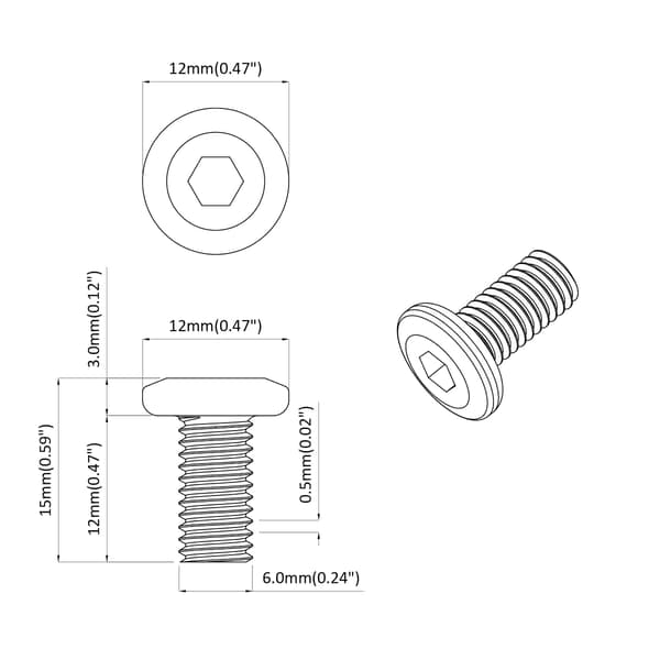 Lågskruv Enfärgad 4865 pcs Silver Stål