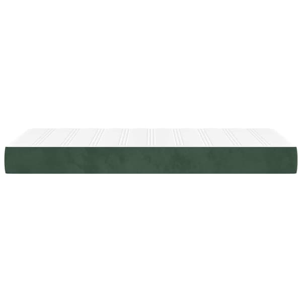Pocketresårmadrass medium mörkgrön 100x220x20 cm sammet