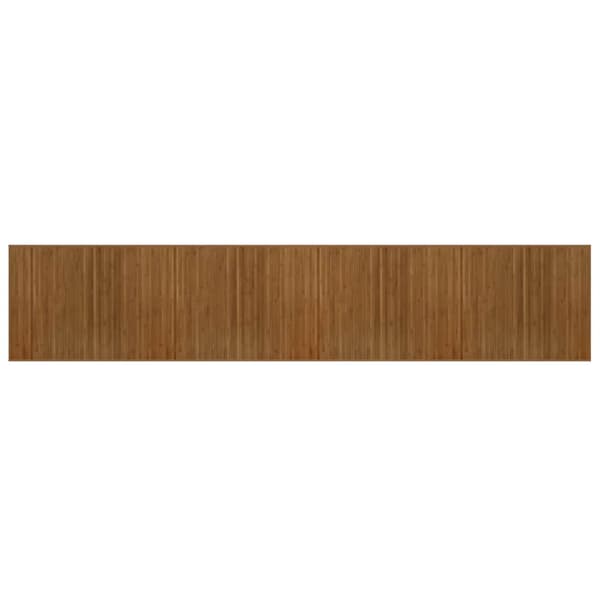 Matta rektangulär brun 80x400 cm bambu