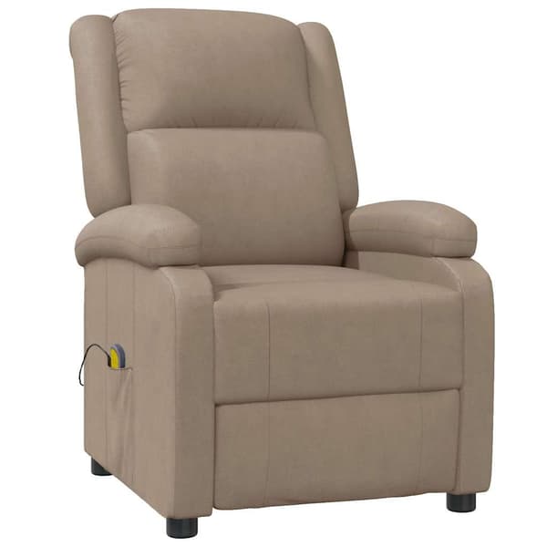 Massagefåtölj cappuccino konstläder