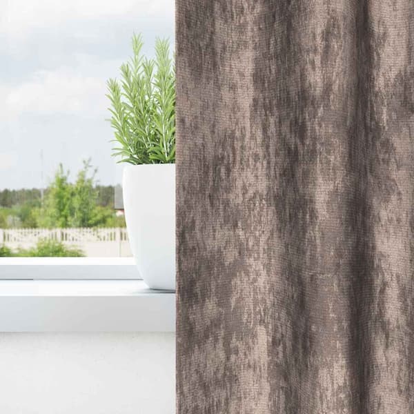 Sammetsgardiner 2 st Cappuccino 140 x 140 cm Sammet