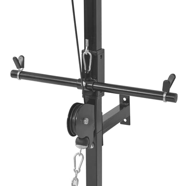 Väggmonterat power tower med viktskivor 40 kg