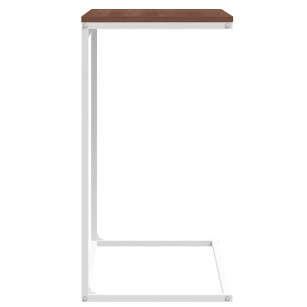 Sidobord vit 55x35x66 cm konstruerat trä