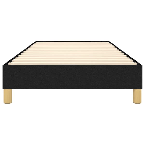 Boxspring-sängram svart 90x190 cm tyg