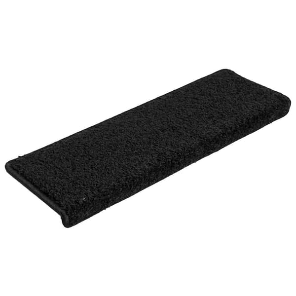 Trappmattor 30 st 65x21x4 cm svarta rektangulära kanter