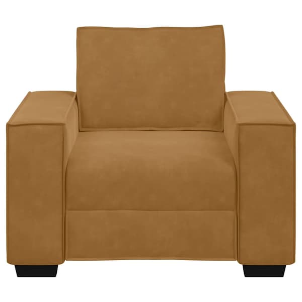 Soffstol brun 100x78x84 cm sammet