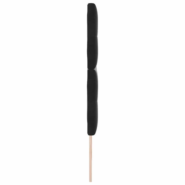 Huvudgavel Svart 180 cm Sammet