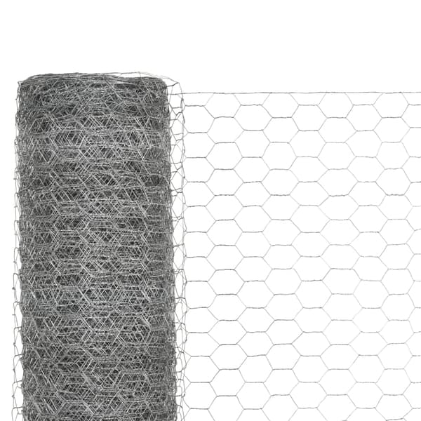 Hönsnät galvaniserat stål 25x1,5 m silver