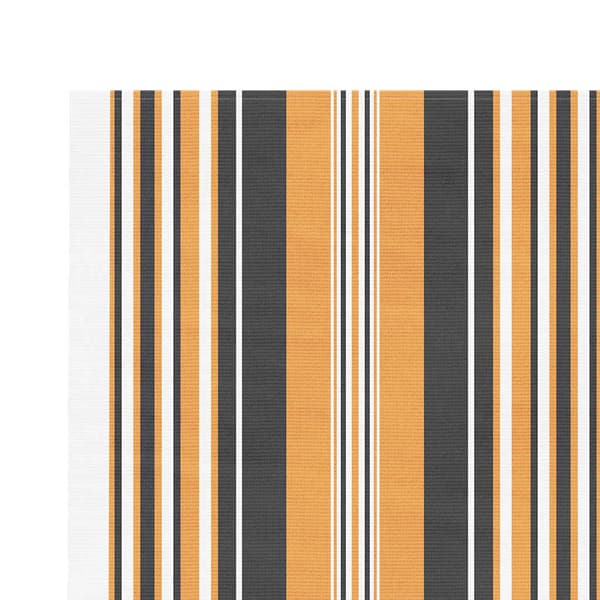 Ersättningstyg för markis orange och svart 400x300 cm polyester