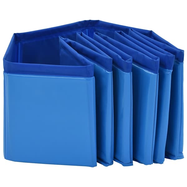Hopfällbar hundpool blå 80x20 cm PVC