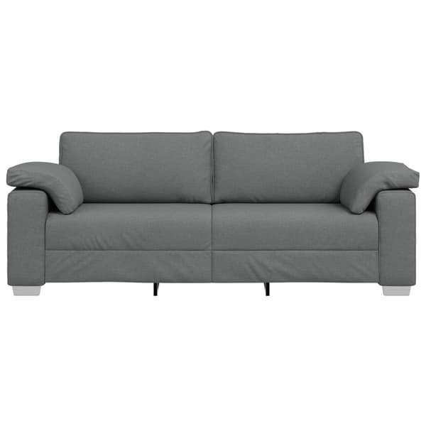 3-Sits soffa Mörkgrå 220 cm tyg
