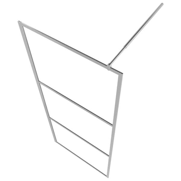 Duschvägg med helfrostat ESG-glas 100x195 cm