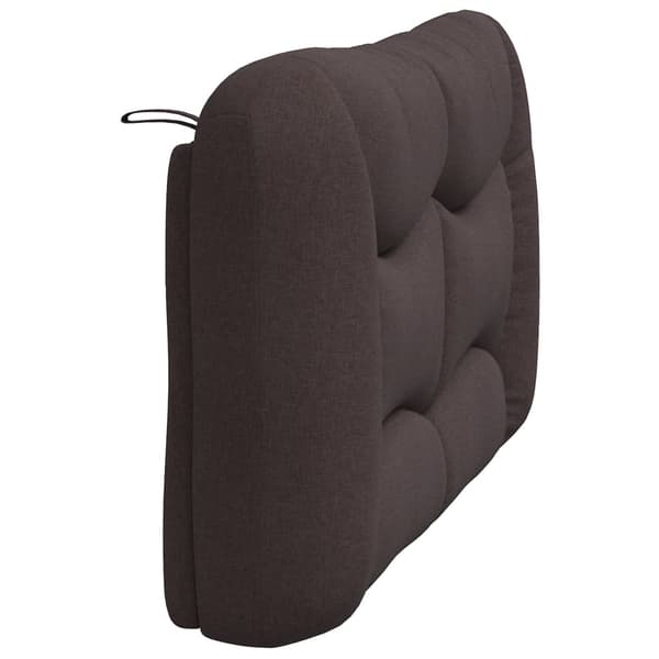 Headboard Cushion "Hvar" Dark Brown 140 cm Fabric