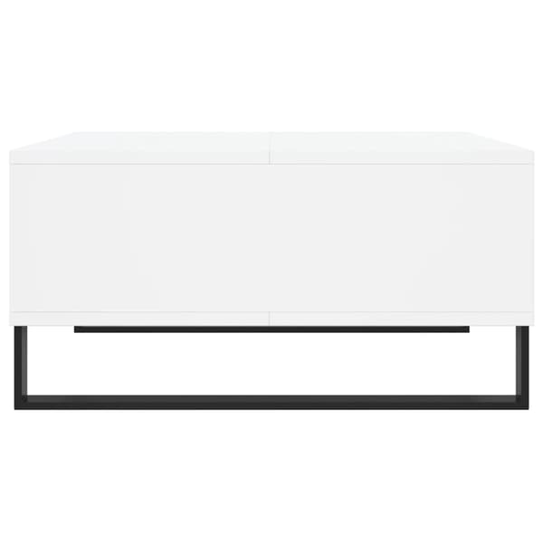 Soffbord vit 60x60x30 cm konstruerat trä
