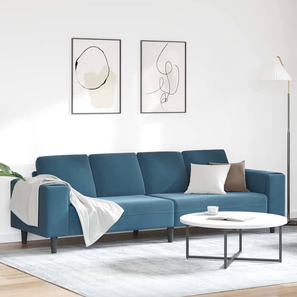 Vardagsrumsoffa Blå 250 x 77 x 76 cm