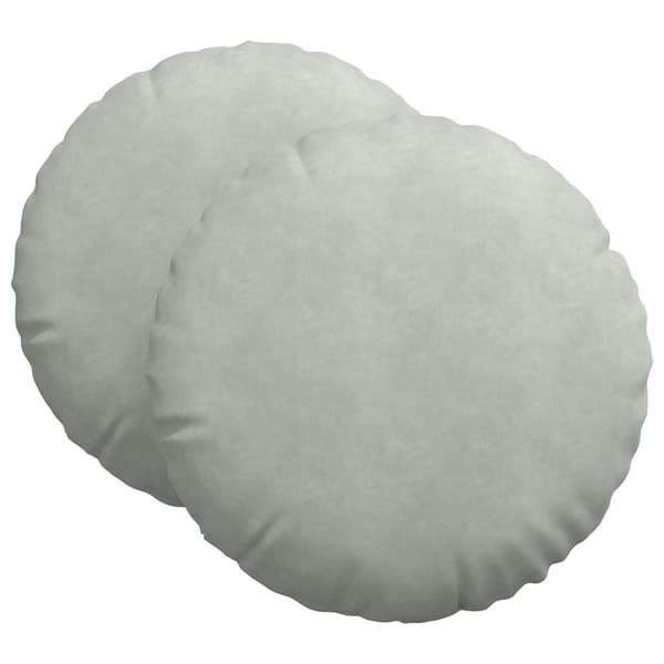 Sittkuddar 2 pcs Ljusgrå Ø60 x 21 cm Sammet