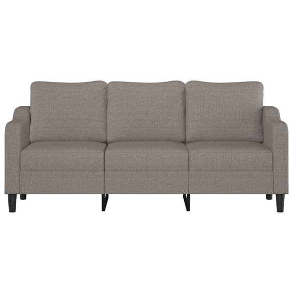 3-sitssoffa taupe 180 cm tyg