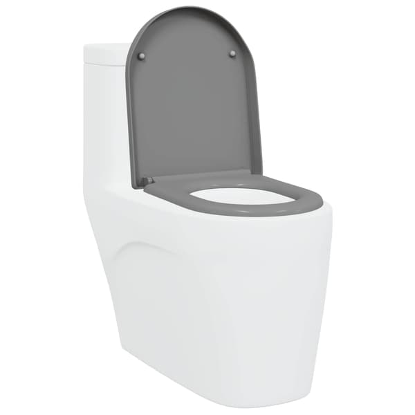 Toalettstol Grå 49 x 36 x 4 cm Duroplast
