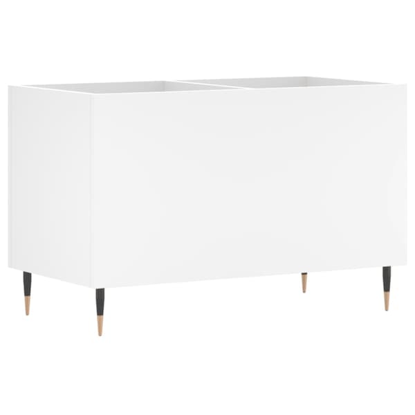 Stereobänk vit 74,5x38x48 cm konstruerat trä