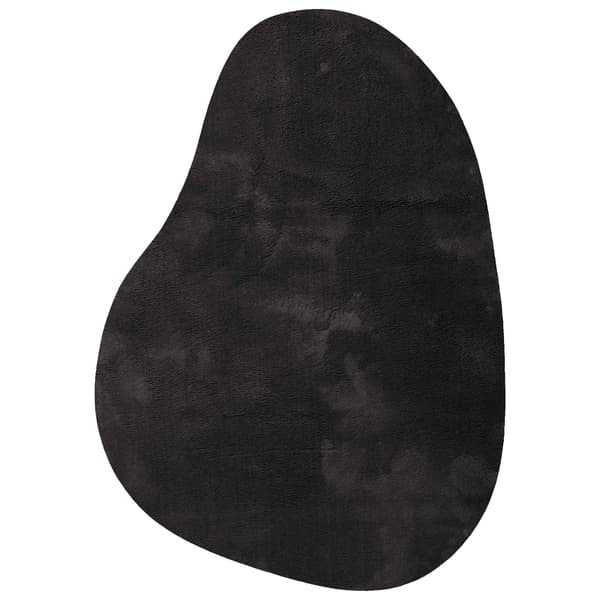 Matta HUARTE Svart 140 x 200 cm Polyester