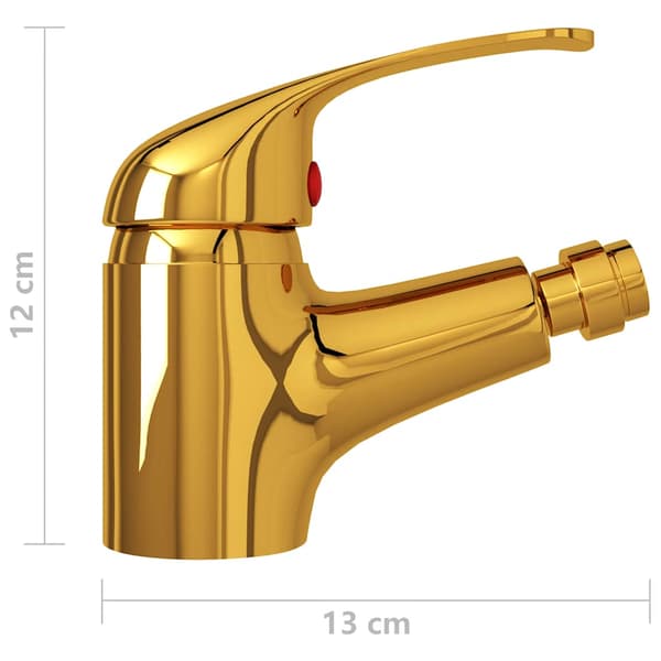 Bidéblandare guld 13x12 cm