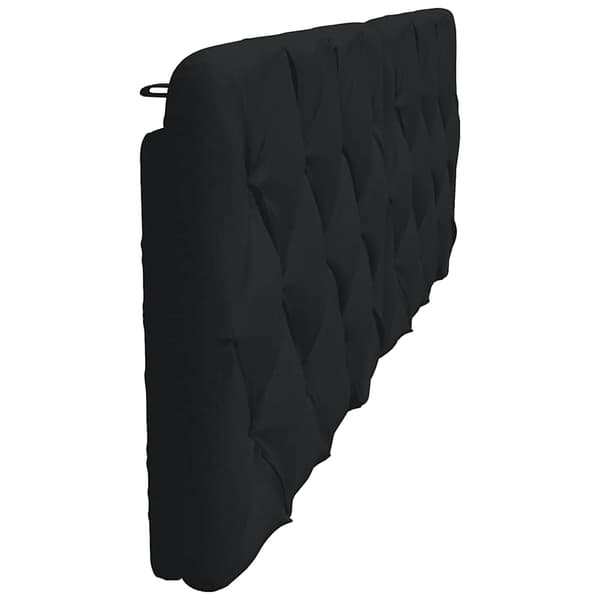 Headboard Cushion Black 180 cm Fabric