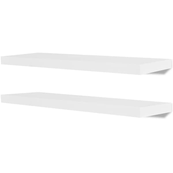 Vägghyllor 4 st 80 cm vit