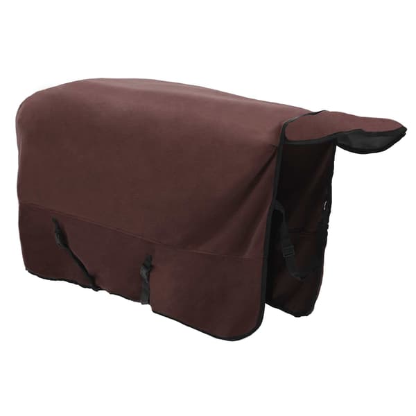 Hästdyna Full Mörk Brun 135 cm Polyester Fleece