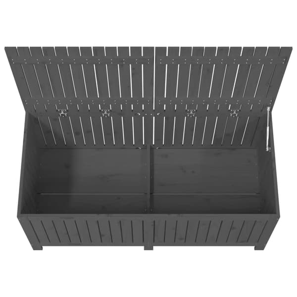 Dynbox grå 147x68x64 cm massiv furu