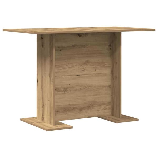 Matbord 110 x 60 x 75 cm Konstruerat trä Artisan Ek Rektangulär