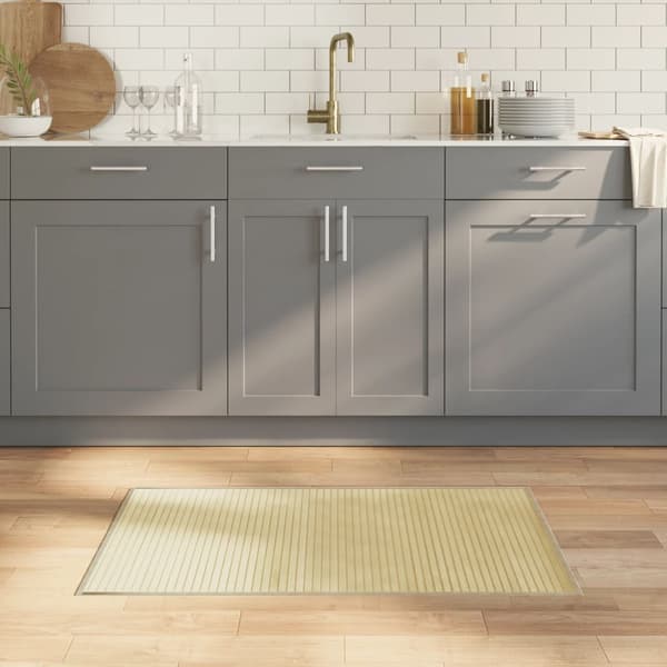 Matta rektangulär ljus naturlig 60x100 cm bambu
